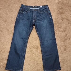 Ariat Rebar M4 - 36/32 Men's Relaxed Boot Fit Jeans in Deep Blue